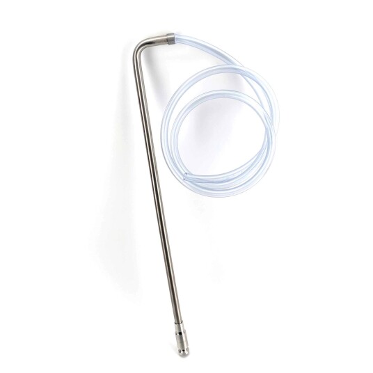 Kegland Auto Hevert i rustfritt stål 57 cm. med 1,5m silikonslange