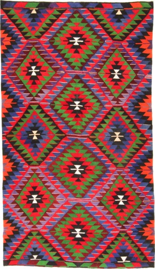 Kelim teppe Tyrkisk 314 x 165 cm