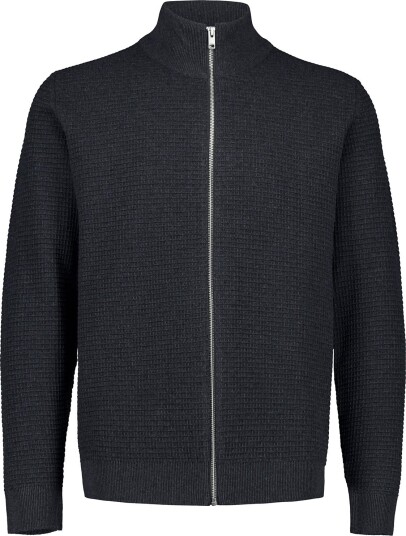 Lindbergh Knitted Zip Cardigan CHARCOAL S