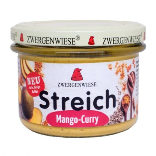 Zwergenwiese Streich smørpålegg mango curry 180 g Zwergenwiese Streich smørpålegg mango curry 180 g
