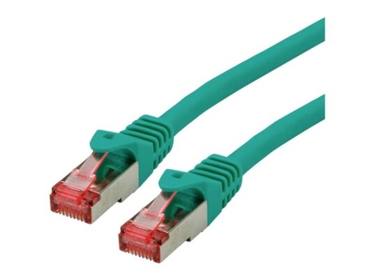 Roline Roline PatchCable Rj45 M To Rj45 M 5 M Sftp Pimf Cat 6 Halogen Free Shaped Stranded Green 21.15.2635