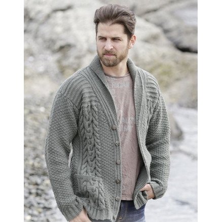 Finnley by DROPS Design Jakke Strikkeoppskrift str S XXXL