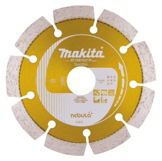 Makita Nebula 125 mm Diamantskjæreplate for Betong og Murstein B-53992 Makita Nebula 125 mm Diamantskjæreplate for Betong og Murstein B-53992