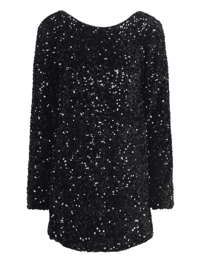 Gina Tricot Loose Sequin Mini Dress - Black - M Gina Tricot Loose Sequin Mini Dress - Black - M