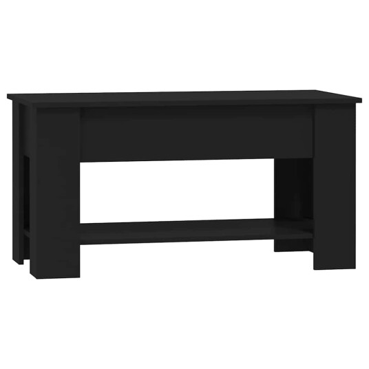 vidaXL Salongbord svart 101x49x52 cm konstruert tre