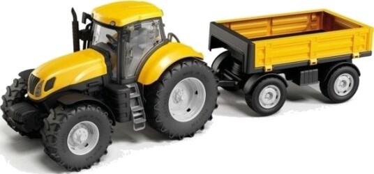 Tupiko Traktor Med Tilhenger Gul