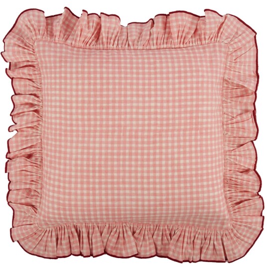 Pick A Poppy Vichy Putetrekk 40x40 cm Rosa