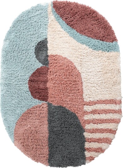 Ovalt teppe Tropea Natural Cotton Shaggy multi Størrelse: 160 x 230 cm