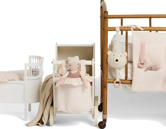 Smallstuff Pram Soft Rose Pink ONE SIZE