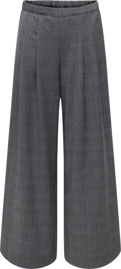 Kids Only Bukser KogEnia Bred Dark Grey Melange Kids Only 11 år (146) Bukser bomull Grå Svart