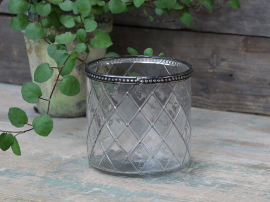 Chic Antique Potteskjuler Glass H10cm Chic Antique Potteskjuler Glass H10cm