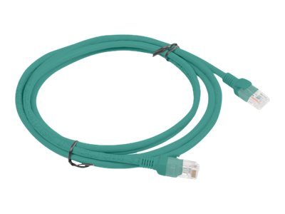 Lanberg Koblingskabel Rj-45 Hann Til Rj-45 Hann 2 M Utp Cat 6 Flertrådet Uten Hindringer Formstøpt Ral 6024 Grønn