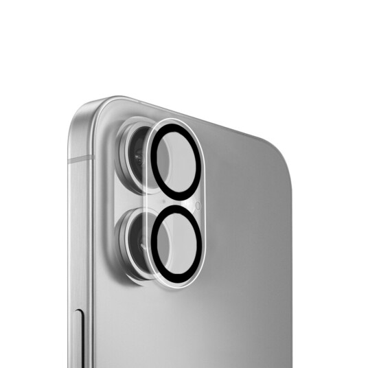 Puro Herdet Kameralinsebeskytter for iPhone 17 - Ripebestandig, Gjennomsiktig