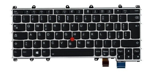 Lenovo Chicony - Brbart tastatur - til utskifting - Italiensk - Slv