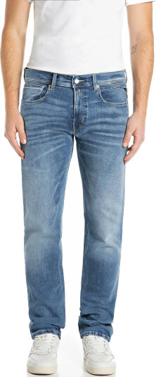Replay Grover Trousers Straight Hyperflex Original - Blue - 31 x 30 Replay Grover Trousers Straight Hyperflex Original - Blue - 31 x 30