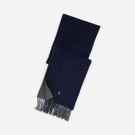 Polo Ralph Lauren Reversible Wool Scarf Navy/Charcoal