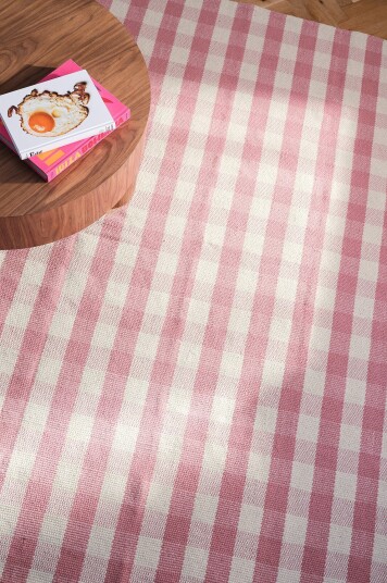 Jotex Teppe Ull Rosa/vit BILLE 22071540339