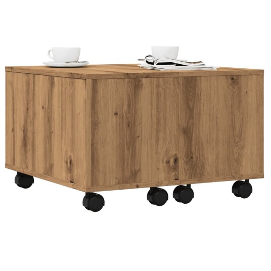 Salongbord artisan eik 60x60x38 cm konstruert tre 8721158439024