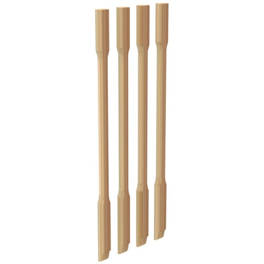 Rekkverksøyle Lundbergs Helsinki for Utenpåliggende 4-pk