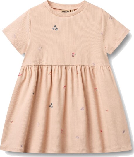 Wheat Jersey Dress Anna Pink 110 Wheat Jersey Dress Anna Pink 110