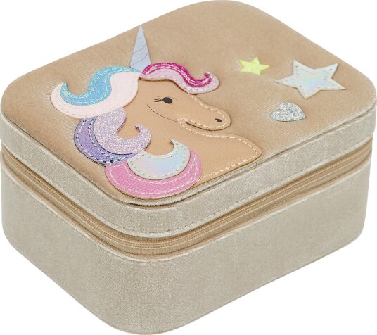 Mimi & Lula Jewellery Box   Velvet Unicorn   BEIGE   One Size