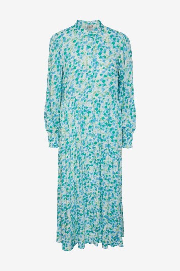YAS Y.A.S Kjole yasAlira LS Long Shirt Dress Grønn