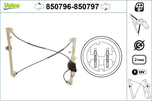 Vindusheis VALEO 850796