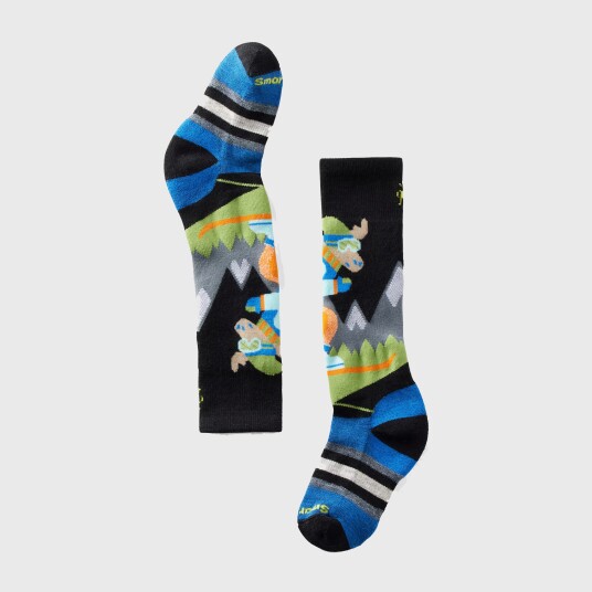 Smartwool Kids Wintersport Full Cush Mountain Moose Ptrn OTC Black M 29 32 Smartwool Kids Wintersport Full Cush Mountain Moose Ptrn OTC Black M 29 32