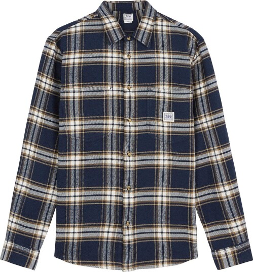 Lee Flanellskjorte Workwear Shirt 2.0 Insignia Blue Blå
