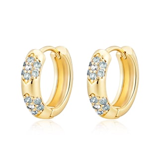 Nora Norway Mira Stone Ear Gold Aqua Nora Norway Mira Stone Ear Gold Aqua