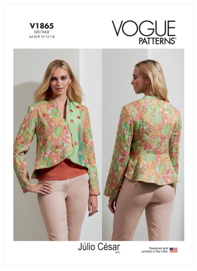 Vogue 1865 - Jakke A5 (6-8-10-12-14)