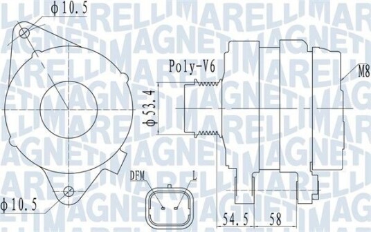 Dynamo MAGNETI MARELLI 063732142010