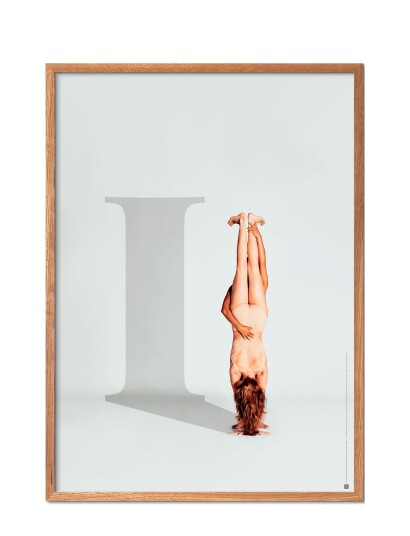 Poster & Frame Rewritten-I-For-Independent - Grey - 42X29.7CM