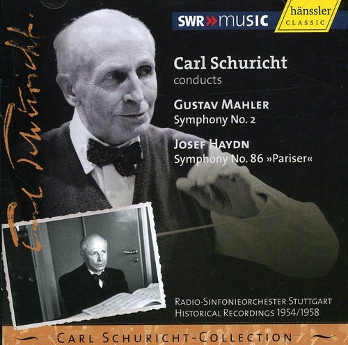 Carl Schuricht Hanni MackCosack Hertha T Pper Hertha Töpper Stuttgart Bach Choir Swr Stuttgart Vocal Ensemble  Symphonies 2 In C Minor & 86 In D Hob.i:86  CD