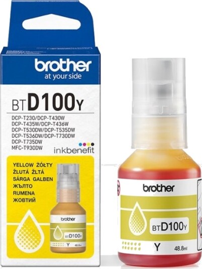 Brother BTD100Y gul blekk 48,8 ml 5000 sider