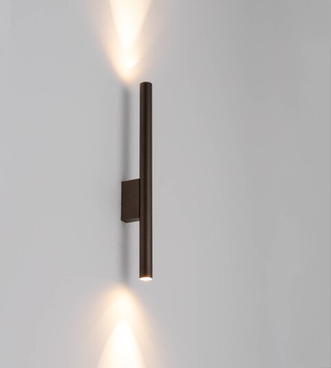 Euluna Laser vegglampe brun metall 40 cm høy G9 Euluna Laser vegglampe brun metall 40 cm høy G9