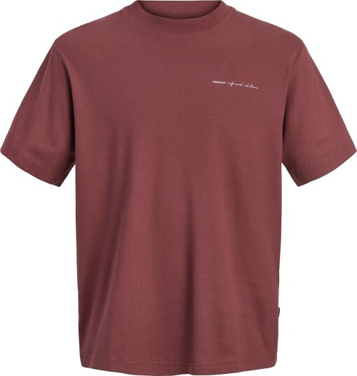 Jack & Jones Jprblaowen Ss Branding Tee Sn Brown XS