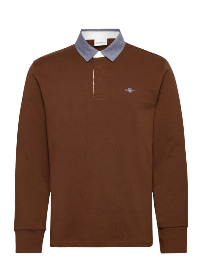 GANT Reg Chambray Heavy Rugger - Brown - XXXL GANT Reg Chambray Heavy Rugger - Brown - XXXL