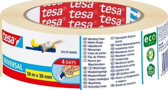 Tesa Maskeringstape economy 50m x 38mm innendørs maskering opptil 4 dager