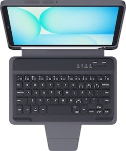 Samsung Galaxy Tab A11 2-i-1 tastaturdeksel Grå Samsung Galaxy Tab A11 2-i-1 tastaturdeksel Grå