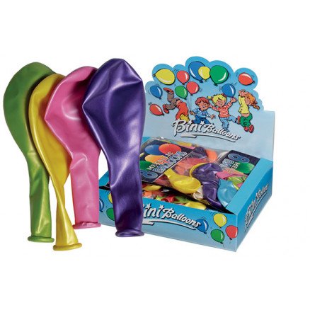 Bini Balloons Bini Balloons Ballonger Metallic Ass farger Ø26cm 8 stk