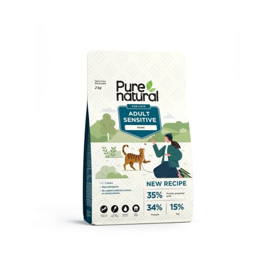 Purenatural Cat Adult Sensitive Pork 2 kg 