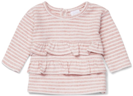Luca & Lola Asia Genser Baby Pink Stripes 86 Luca & Lola Asia Genser Baby Pink Stripes 86