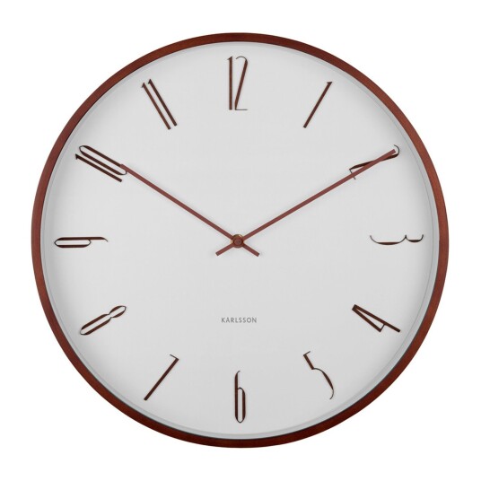 Karlsson Scandia Veggklokke KA6014WH Unisex 40 cm Kvarts urverk Karlsson Scandia Veggklokke KA6014WH Unisex 40 cm Kvarts urverk