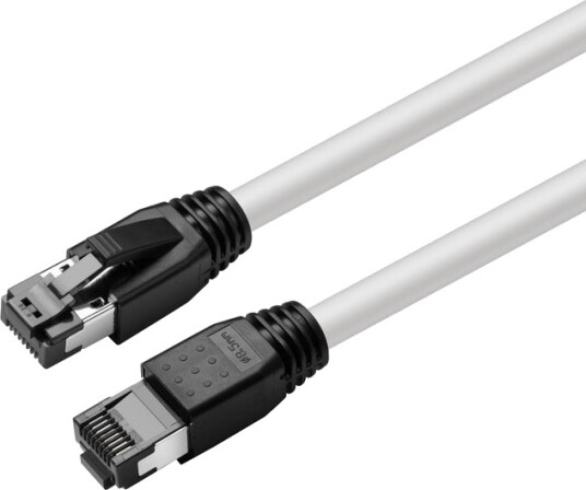 MicroConnect - Koblingskabel - RJ-45 (hann) til RJ-45 (hann) - 10 m - S/FTP - CAT 8.1 - halogenfri, uten hindringer - hvit