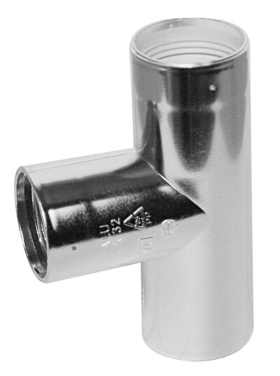 Faluvulk 32 mm X 90 Grd T-Rør Med 3 Muffer Faluvulk 32 mm X 90 Grd T-Rør Med 3 Muffer