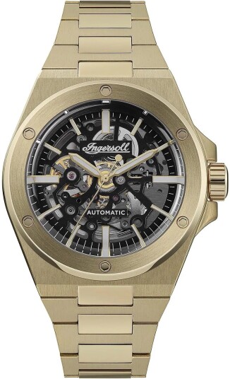 Ingersoll Herreklokke I15001 The Baller Sort/Gulltonet stål Ø43 mm