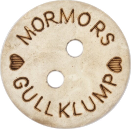 Kort Og Godt Knapp Mormors Gullklump 15Mm
