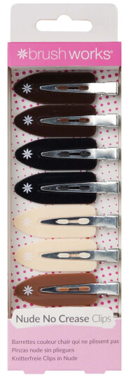 Brushworks Nude No Crease Hair Clips 8pcs Brushworks Nude No Crease Hair Clips 8pcs