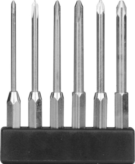 Donau Elektronik Mbs71 Bitsett 6 Deler Kryss Phillips, Pozidriv
